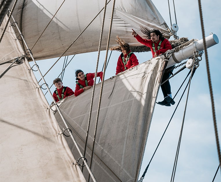école navale à bord du Belem